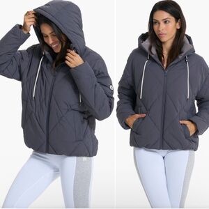 Vuori Decompression Insulated Jacket Quilted Puffer Coat Charcoal Gray Medium